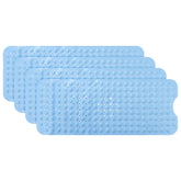 Kuber Industries Bath Mat | PVC Bathroom Mat | Shower Bath Mat | Floor Tub Mat | Bathroom Mud Mat | Anti-Skid Shower Bathroom Mat | M-YSD-40A |Pack of 4| Sky Blue